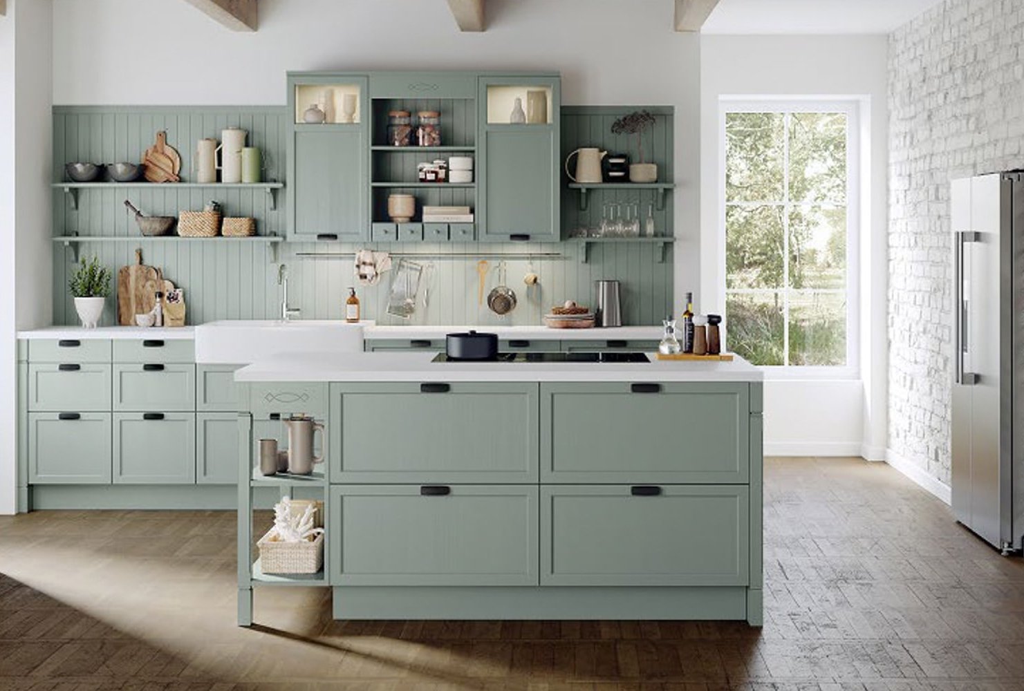 ASMO KÜCHEN Kollektion Bristol Eukalyptus Häcker