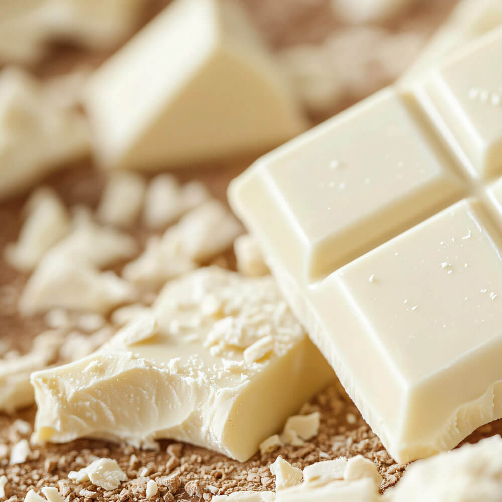 Weiße Schokolade als Zutat für Monster-Augen-Trüffel – Basis der süßen Halloween-Trüffelmasse