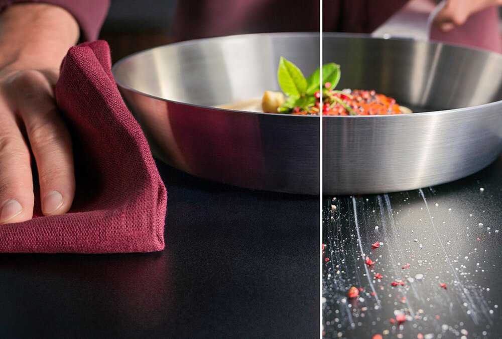 Reinigung der matten AEG SaphirMatt® Oberfläche – Pflege und Alltagstauglichkeit beim Induktionskochfeld