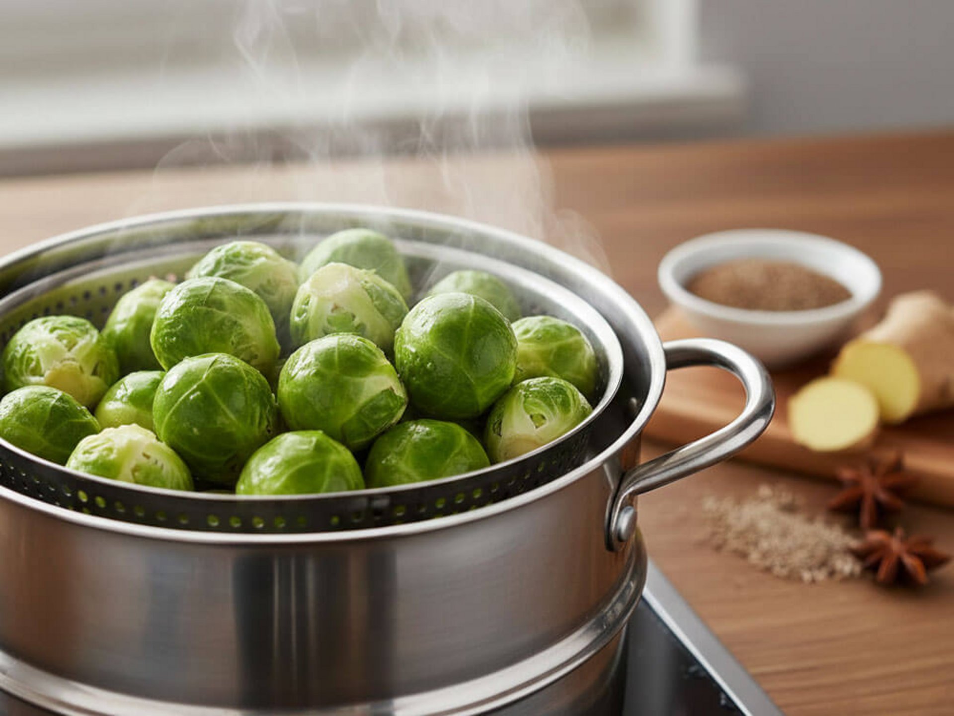 Frische Rosenkohl-Röschen im Dampfgarer – Rosenkohl Zubereitung Tipps für maximalen Vitaminerhalt