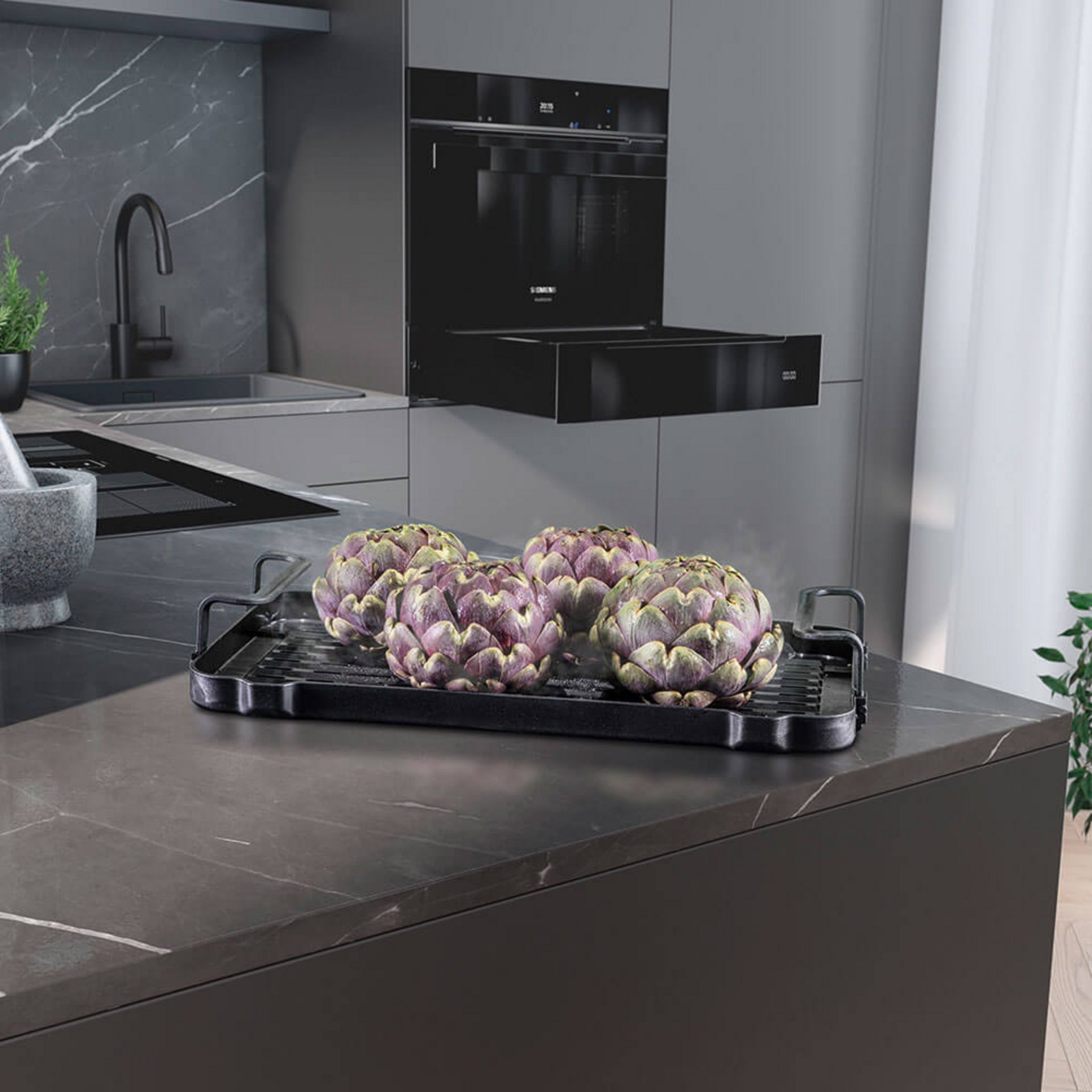 Gesund kochen mit Dampf – Artischocken dämpfen im modernen Siemens Dampfgarer