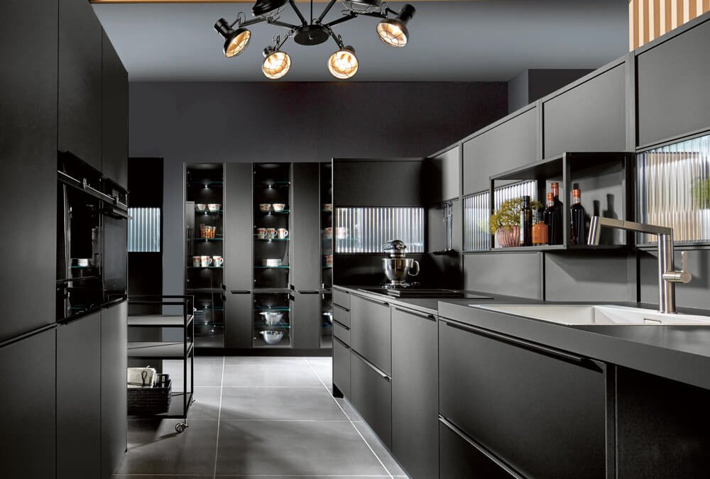 ASMO KÜCHEN - OS organic schwarz / OS organic titanium