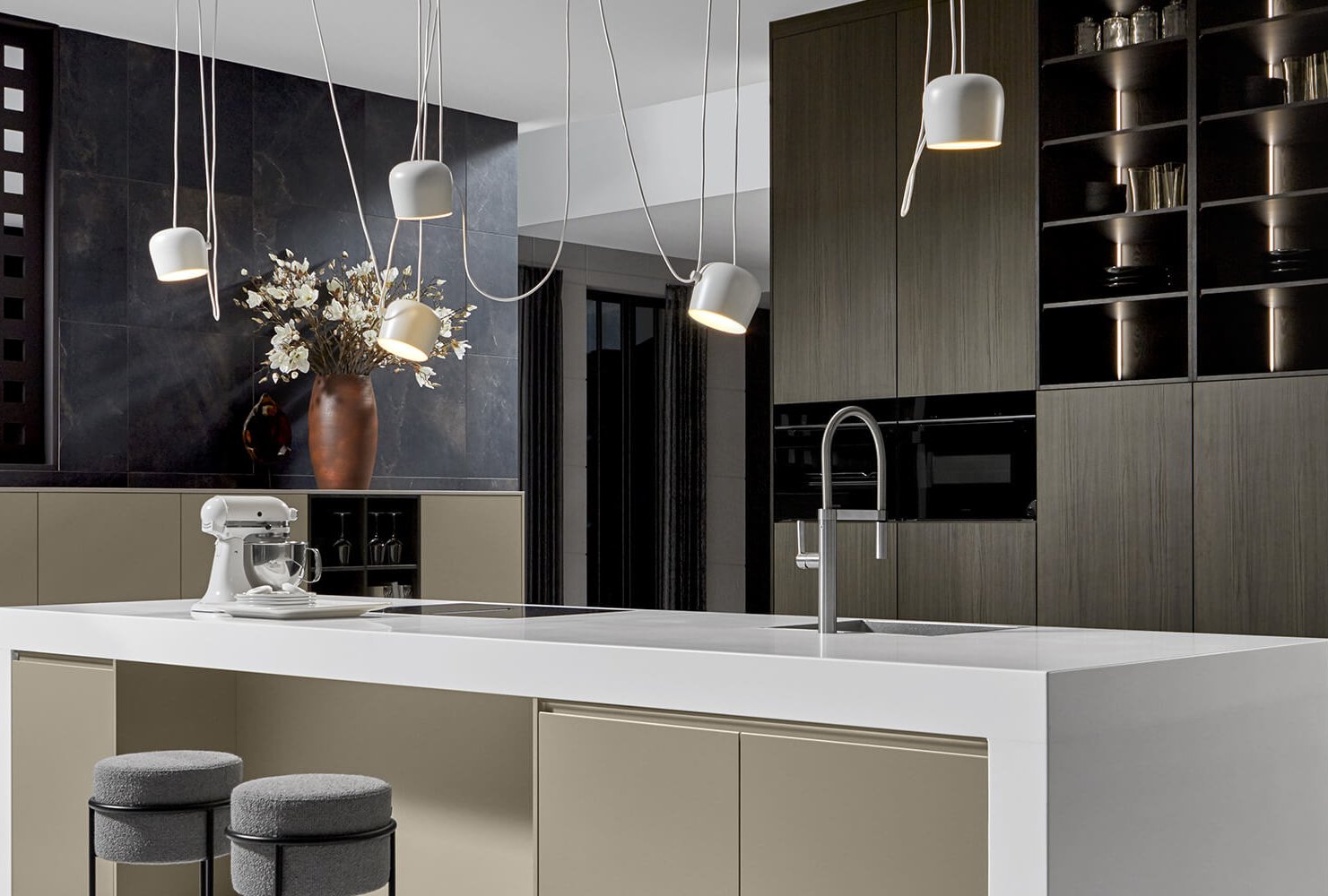 ASMO Y-LM Mattlack quarzgrau